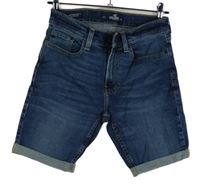 Pánské modré riflové skinny kraťasy Hollister vel. 28