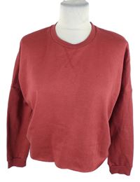Nové - Dámská vínová crop mikina Primark 