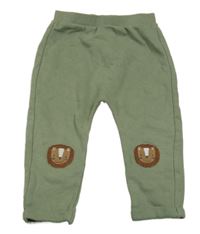 Zelené baggy tepláky se lvy Tu