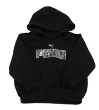 Černá oversize mikina s logem a kapucí Puma