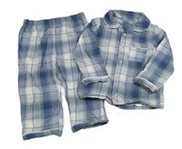 Modro-šedo-bílé kostkované pyžamo George