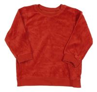 Červená sametová mikina