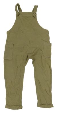 Khaki žebrované laclové tepláky Mamas&Papas