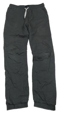 Šedé plátěné podšité kalhoty C&A