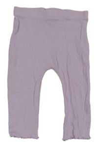 Lila žebrované legíny George