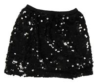 Černá flitrovaná sukně Dunnes