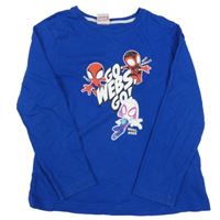 Modré triko se Spidermanem 