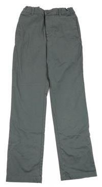 Šedé plátěné chino kalhoty Amazon Essentials 