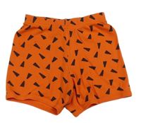 Oranžové vzorované lehké kraťasy Lupilu