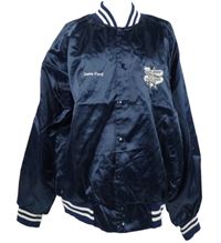 Pánský tmavomodrý šusťákový bomber s nápisem Hartwell