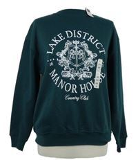 Nové - Pánská tmavozelená mikina s potiskem Dunnes