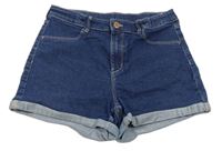 Tmavomodré riflové kraťasy Denim Co.