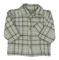 Světle-tmavozelená kosktovaná košilová bunda George