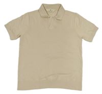 Světlebéžové pletené polo tričko H&M