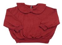 Červená oversize mikina s límečkem George 