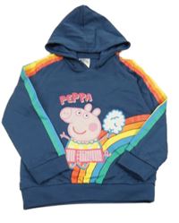 Tmavomodrá lehká mikina s Pepinou a kapucí 