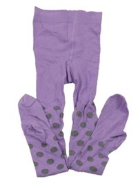 Fialové punčocháče s puntíky alive