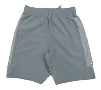 Šedé šusťákové kraťasy se vzorem Dunnes