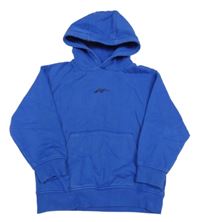 Modrá mikina s výšivkou a kapucí Next