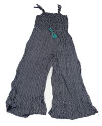 Tmavomodro-bílý pruhovaný kalhotový overal M&S