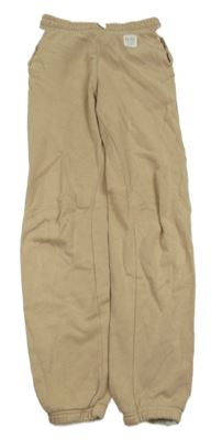 Béžovo-bílé tepláky s nápisem H&M