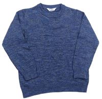 Modrý melírovaný svetr M&Co.
