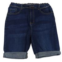 Tmavomodré riflové skinny kraťasy Denim Co. 