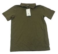 Khaki polo tričko Tu
