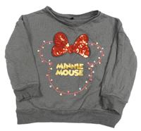 Hnědá mikina s Minnie Disney + George 