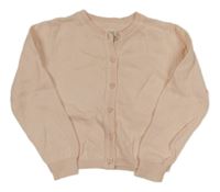 Broskvový propínací svetr se vzorem C&A