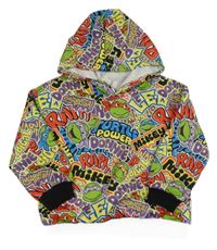 Barevná mikina se Želvami Ninja a kapucí Nickelodeon