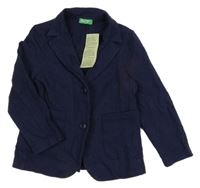 Nové - Tmavomodrý teplákový kabátek Benetton