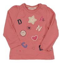 Korálové triko s nápisem Liegelind