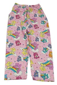 Světlerůžové pyžamové kalhoty s medvídky 