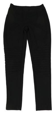 Černé legíny s proužky Y.F.K.