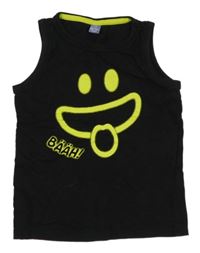 Černé tílko se smajlíkem Dopodopo