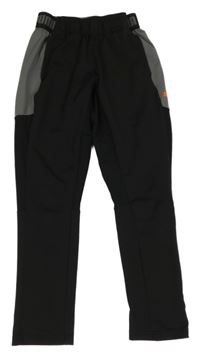 Černo-šedé sportovní funkční tepláky  Puma 