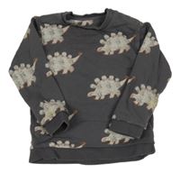 Šedá mikina s dinosaury M&S