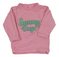 Světlerůžová mikina s nápisem M&S