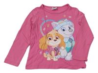 Růžové triko s Paw Patrol Nickelodeon