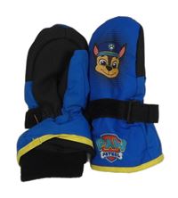 Kobaltově modro-černé šusťákové zimní palcové rukavice s Paw Patrol H&M