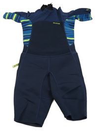 Tmavomodro-modro-limetkový neopren s logem OLAIAN