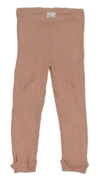 Pudrové žebrované kamaše George