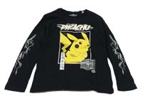 Černé triko s Pikachu C&A