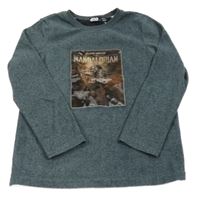 Šedo-černá melírovaná fleecová pyžamová mikina se Star Wars PRIMARK