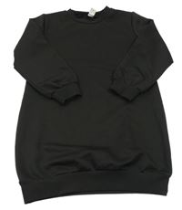 Černé teplákové šaty SHEIN