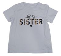 Bílé tričko s nápisy 