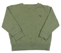 Khaki oversize mikina s dinosaurem Next
