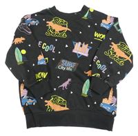 Černá mikina s obrázky H&M