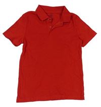 Červené polo tričko H&M